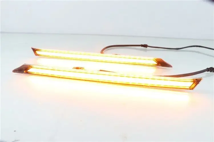 Для Toyota RAV4 2019 2020 желтый указатель поворота 12 В автомобильный DRL светодиодный