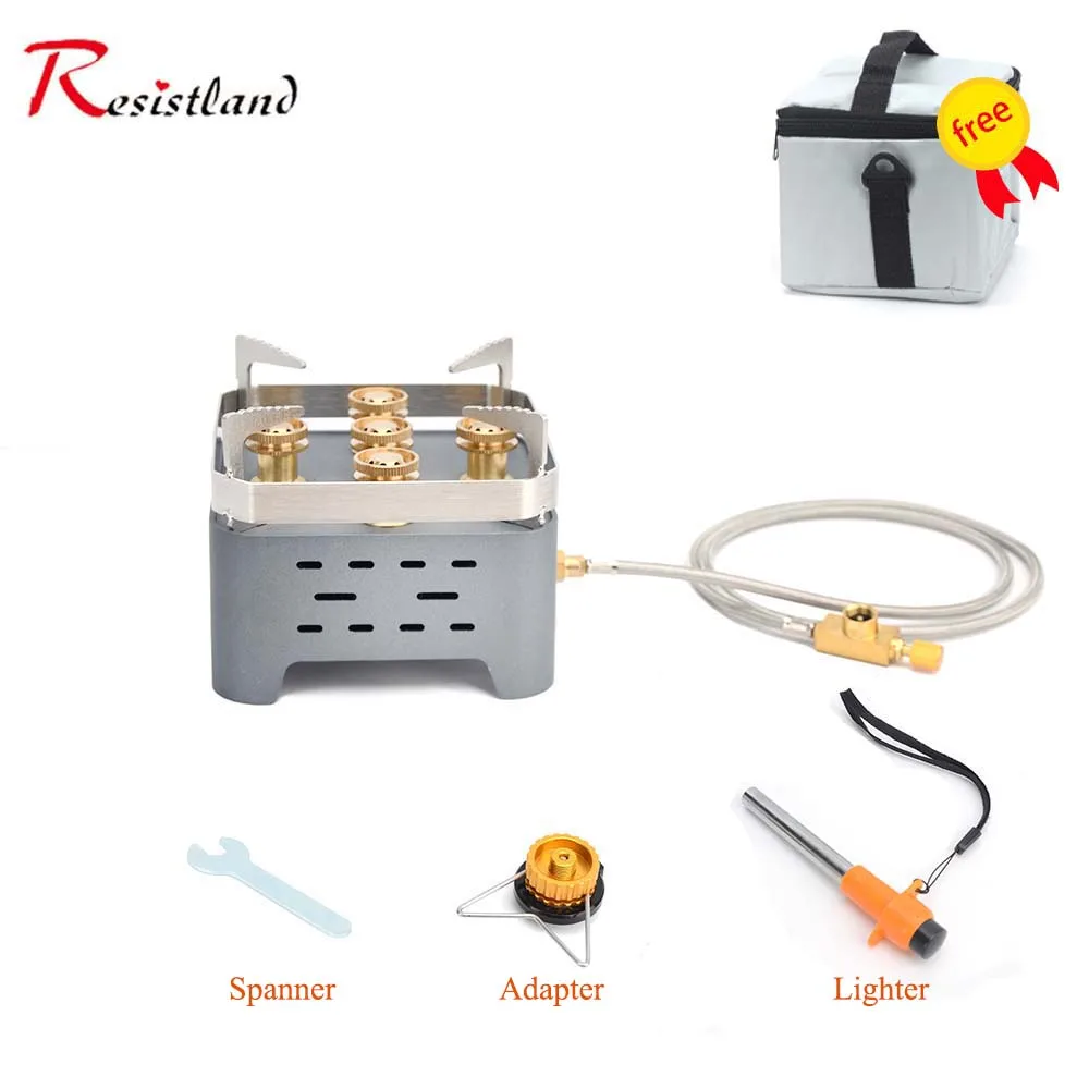 Портативная газовая горелка для кемпинга 5 ядер 12000 Вт