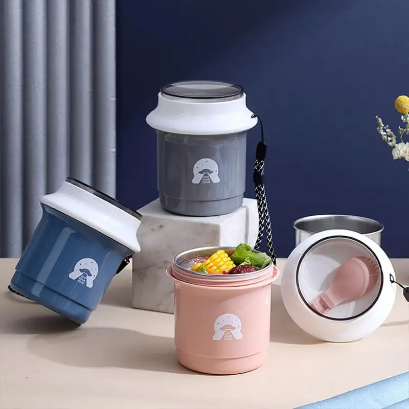 

Stainless Steel Insulated Soup Cup Breakfast Cup Soup Porridge Milk Cup Portable Outdoor Handy Cup Insulated Water Cup Tea Mugs