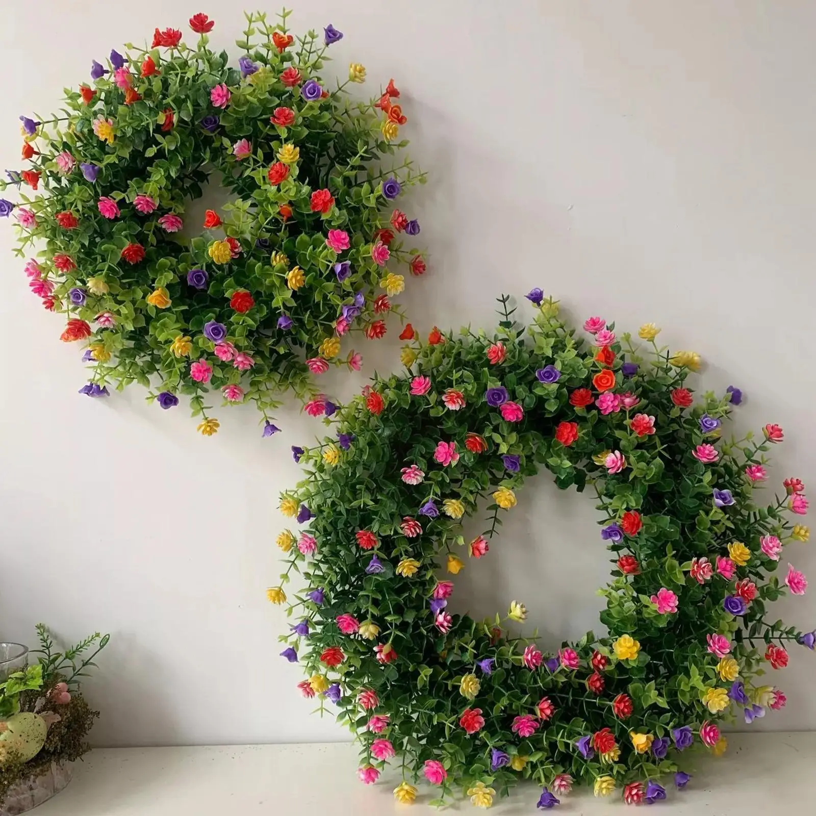 

Autumn Sale Handmade Artificial Flower Wreath Ranunculus Decoration Christmas Fake Flowe Artificial Home Wedding Plants New R9m0