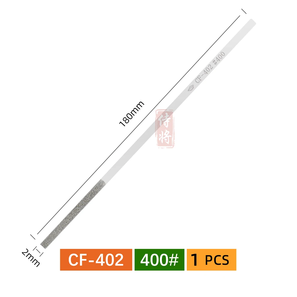 1 шт. алмазный плоский конический напильник для шлифовки, обрезки пресс-форм, ручные инструменты «сделай сам», CF402/404/406/408 150 #   200 #   400 #