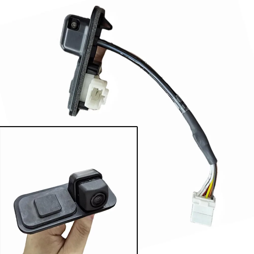 

Backup Camera Black Direct Replacement Plastic Plug-and-play Rear Trunk Lid Open Button Stylish Useful Durable