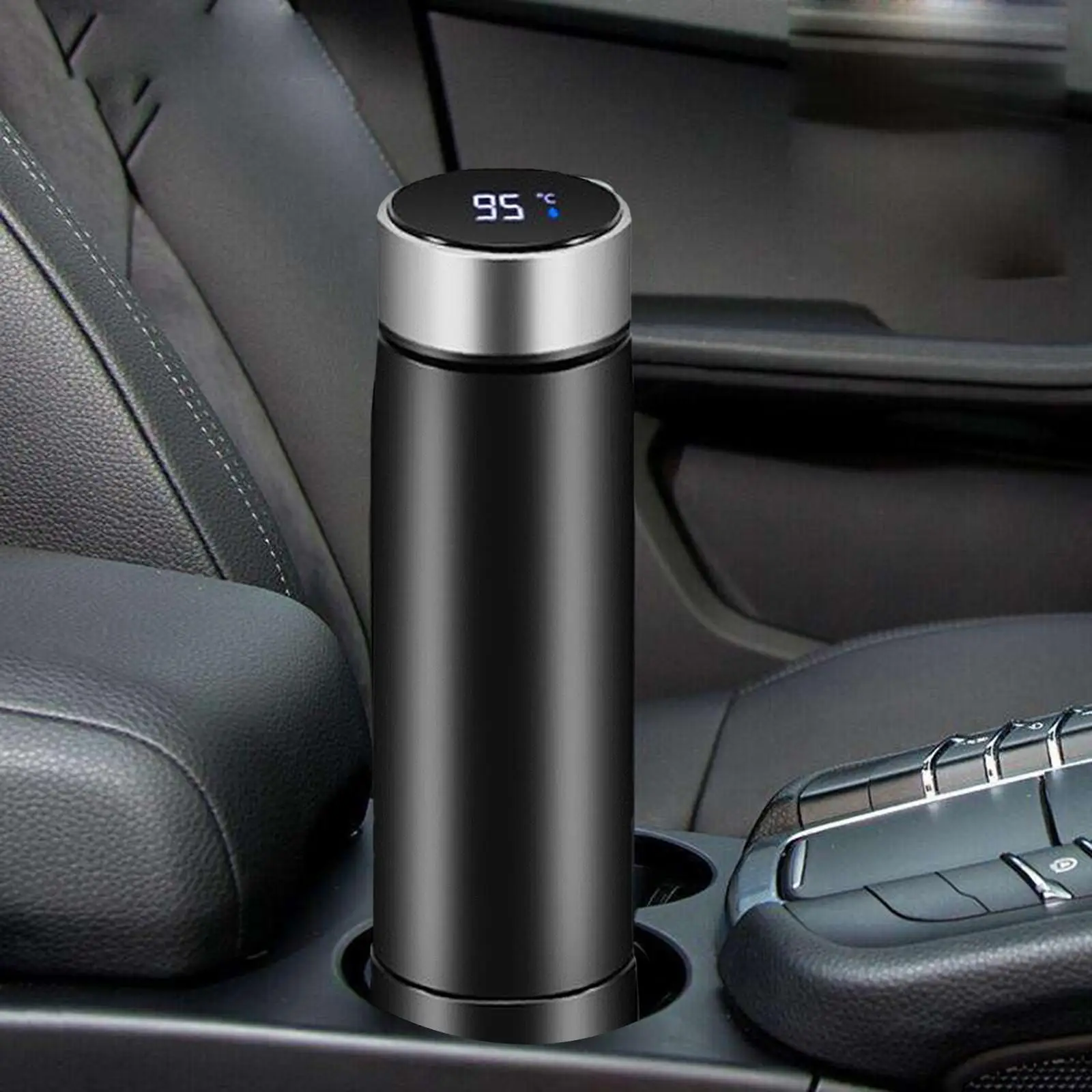 

Stainless Heating Cup Car Bottle Warmer Tumbler Smart for Travel