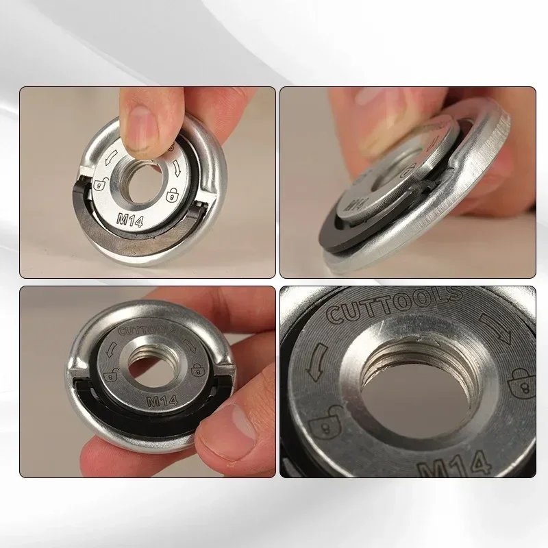 Быстросъемная Гайка M14 5 Шт. Для Угловой Шлифовальной Машины Съемная Стопорная