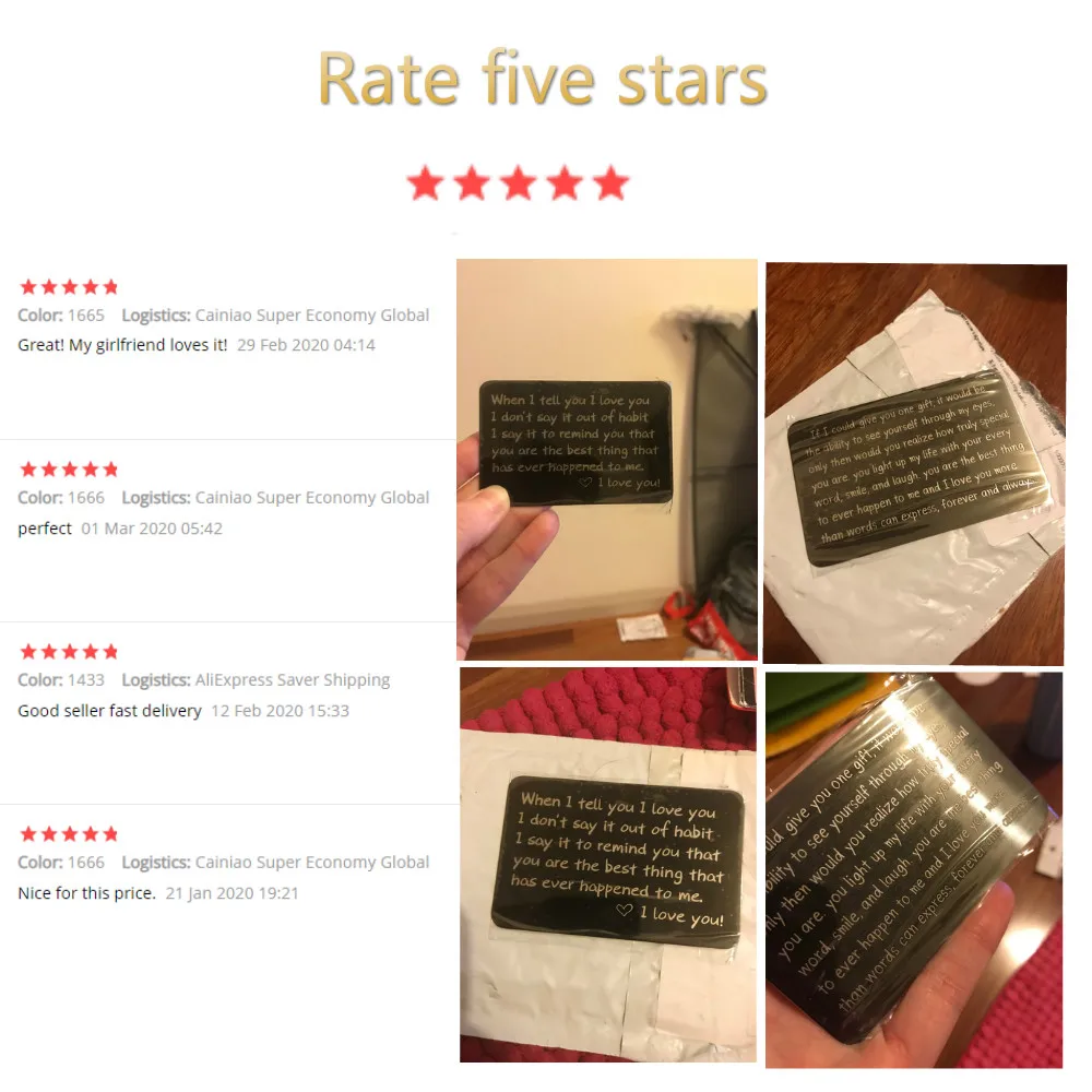 Кошелек со вставкой карточка Подарки для него мужской муж День Святого Валентина