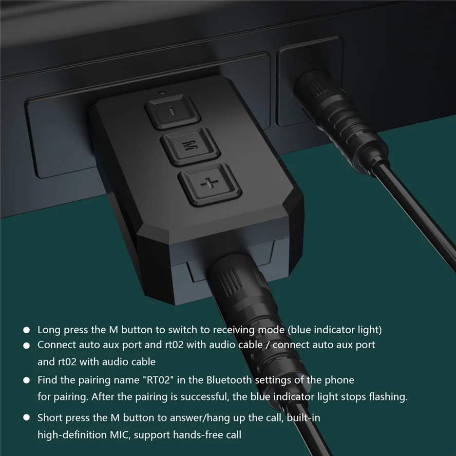 USB Bluetooth 5 0 аудио приемник передатчик 2 в 1 Мини стерео AUX RCA разъем 3 мм для ТВ ПК