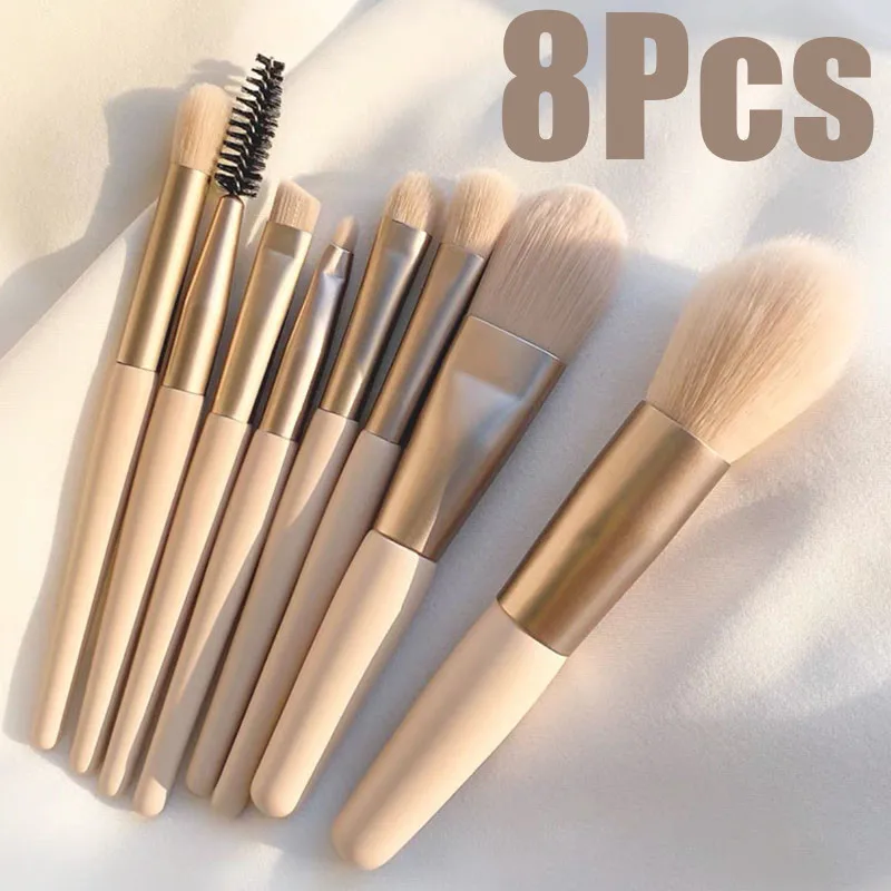 

8Pcs Mini Travel Women Unicorn Makeup Brush Set Portable Soft Concealer Beauty Foundation Eye Shadow Tool Eyelash Brush With Bag