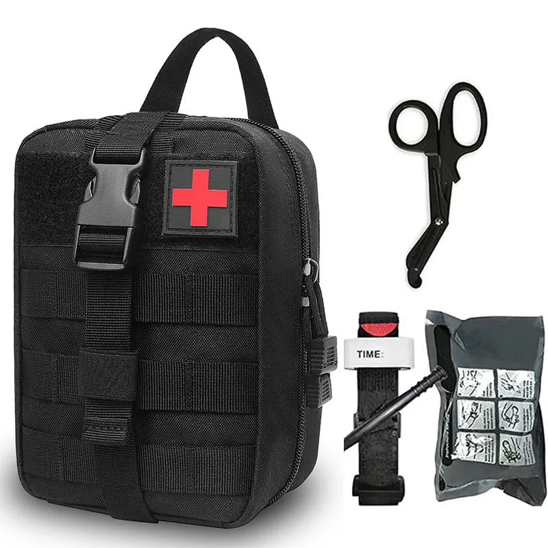 

Tactical Molle Medical Bag IFAK Pouch Emergency First Aid Bandage Tourniquet Trauma Kit Pouch Outdoor Military EMT Survival Bag