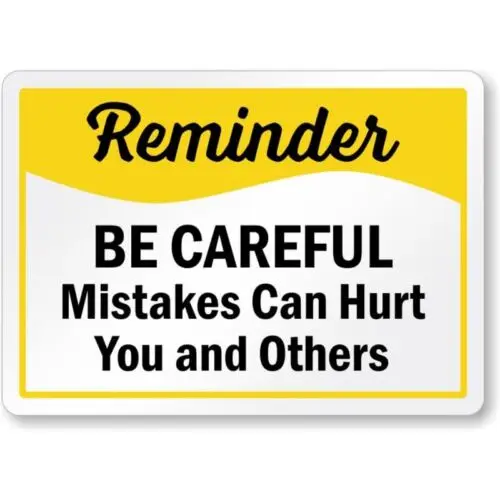 Будь осторожными ошибками может пошкодить атмосферным воздействиям