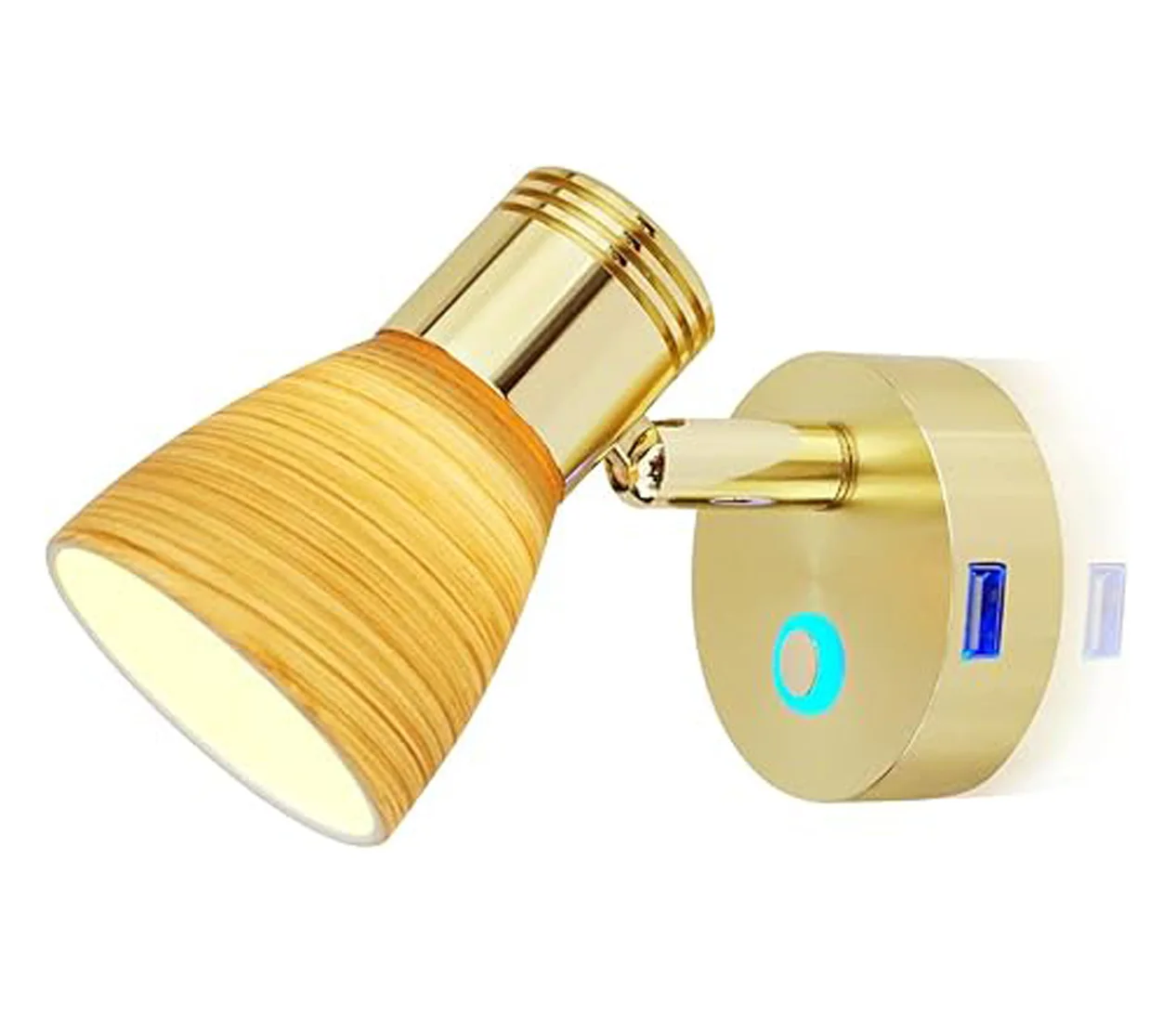 Фото THALASSA RV 12 Вольт Лампы для чтения с USB-портом Внутреннее освещение для лодки Прикроватная лампа для кабины Кемпер Караван Дом на колесах Внутреннее освещение №2