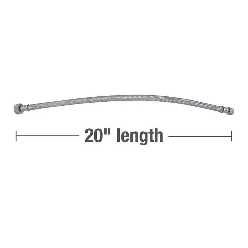 

inch Stainless Steel Faucet Supply Line Hose, 1-Pack (59831)