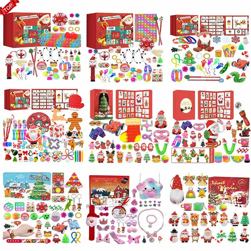 

Детский календарь с Санта-Клаусом, снеговиком и обратным отсчетом