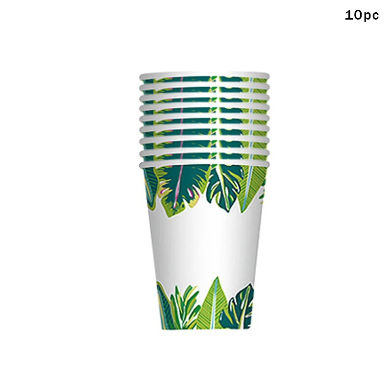 Одноразовая посуда для вечевечерние НКИ в гавайском стиле с фламинго бумажные