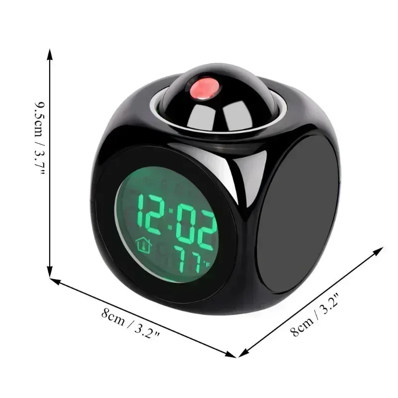 Цифровой будильник ЖК-креативный проектор температура погоды стол дисплей