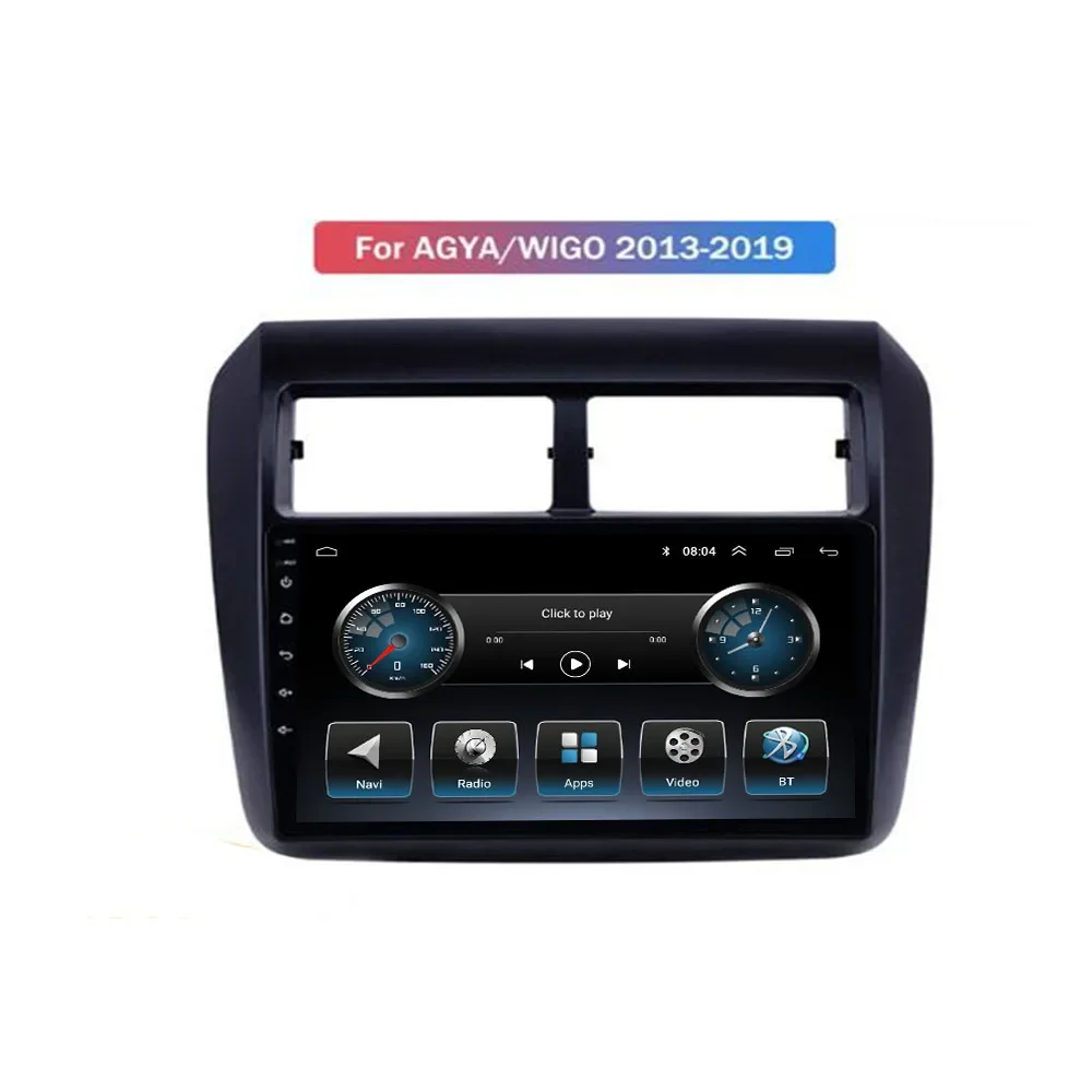 

2 Din Android 12 автомобильное Стерео Радио DVD GPS мультимедийный видеоплеер 5G WiFi камера DSP Carplay для Toyota Agya Wigo 2013 +