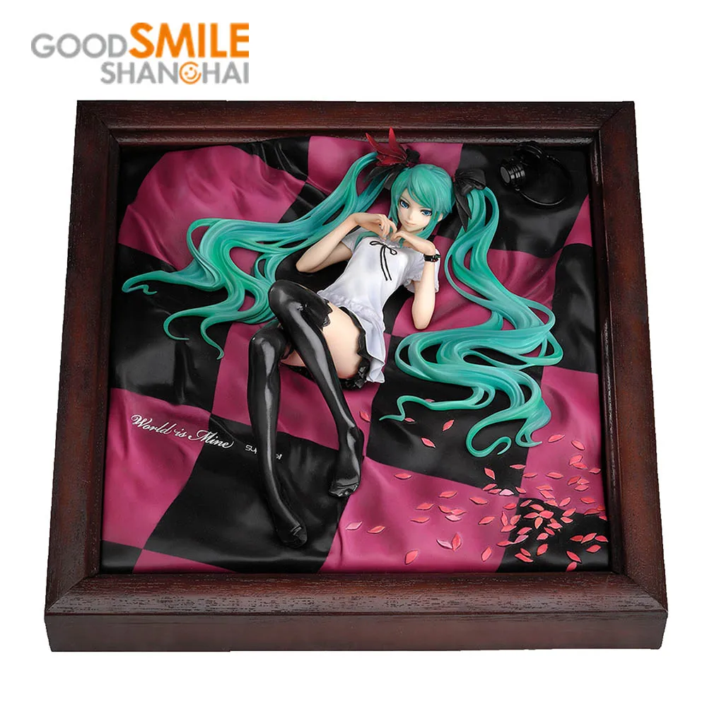 

In Stock Good Smile Supercell Feat Hatsune Miku World Is Mine Brown Frame Original Action Figure Kawaii Model Collectible Toys