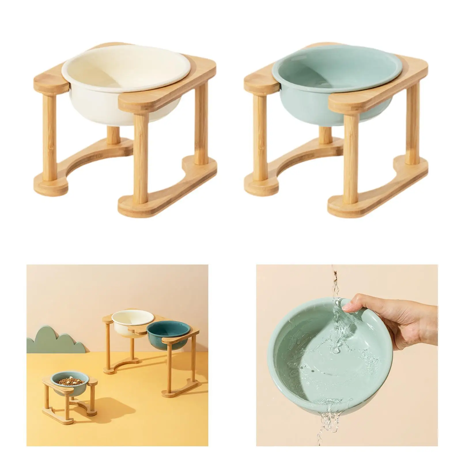 Миска для собак и кошек подставка кормления нескользящий легкий портативный