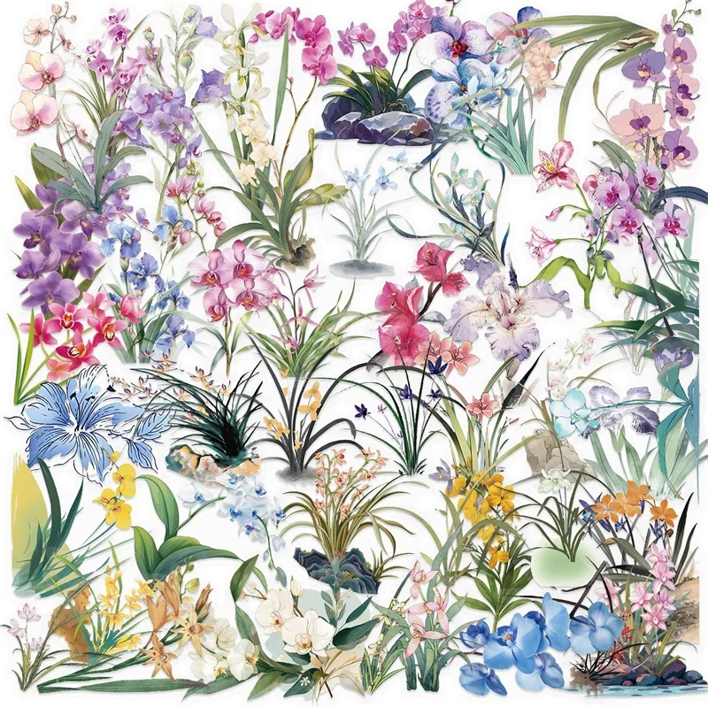 

Kawaii Orchid ПЭТ стикеры