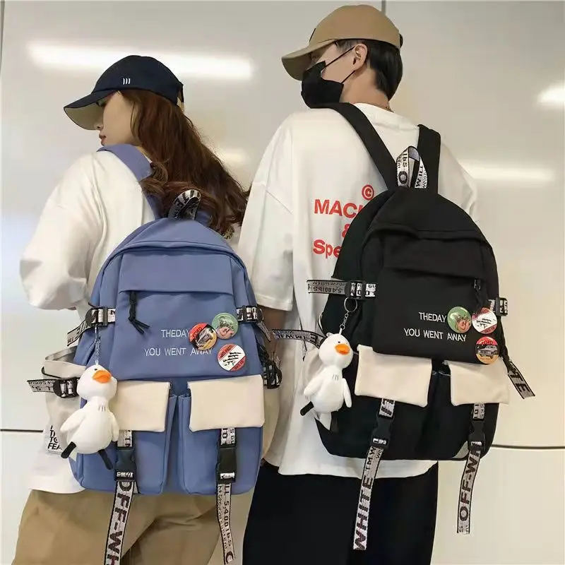 Школьный ранец для девочек и мужчин qlord lybz, вместительный мужской рюкзак для старшей школы и колледжа, сумка на плечо для ноутбука