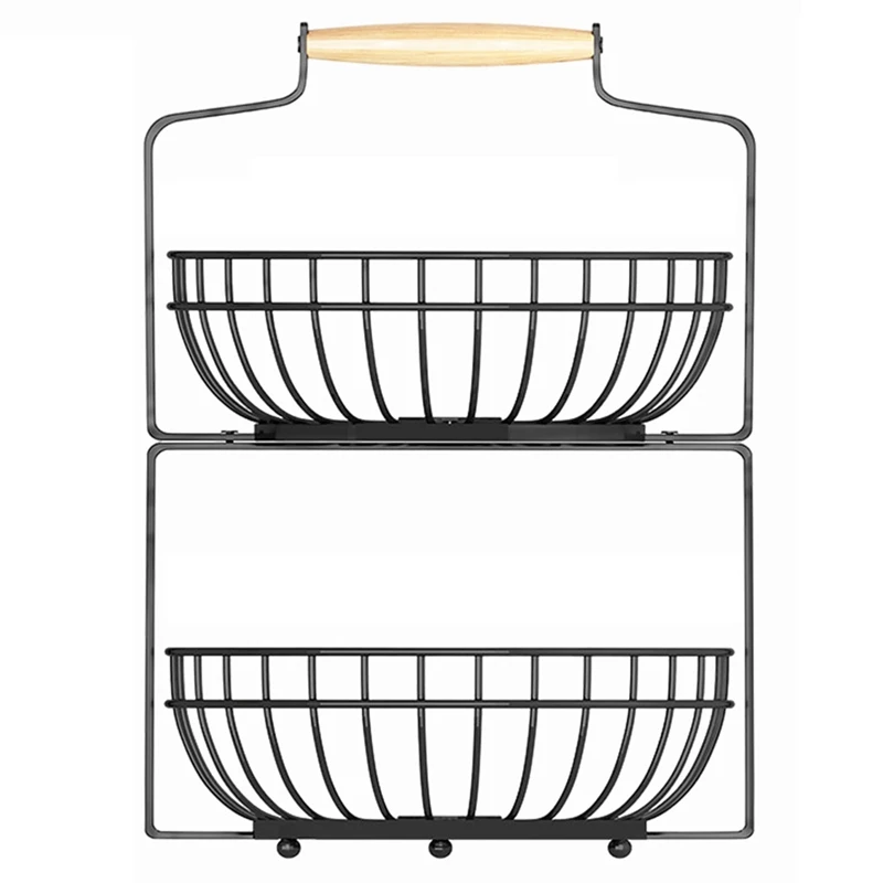 

Vegetable Basket Fruit Plate Home 2-Layer Modern Creative Fruit Rack Exquisite Fruit Basket Snack Storage Rack Promotion