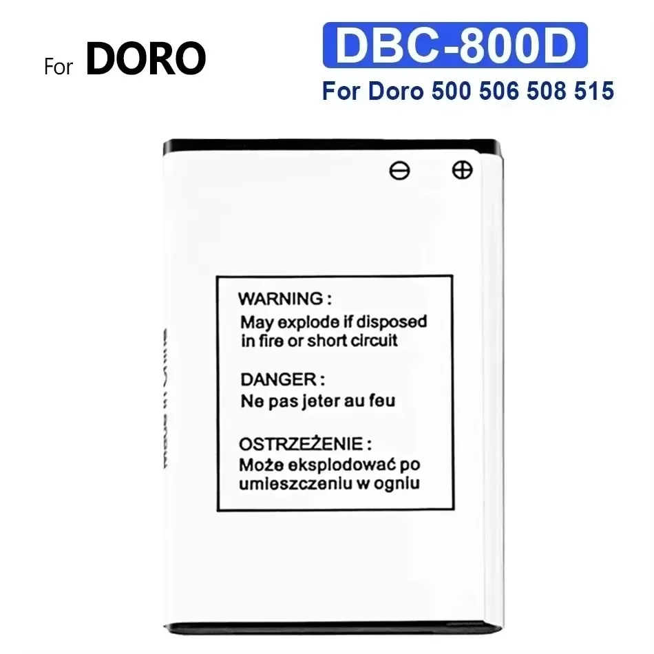 Новый полный аккумулятор 800 мАч DBC-800A DBC-800B DBC-800D DBP-800B для мобильного телефона Doro 5030