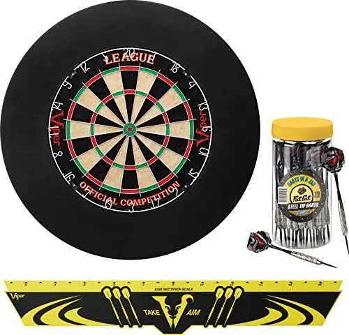 

Defender Backboard & Sisal/Bristle Steel Tip Dartboard Bundle