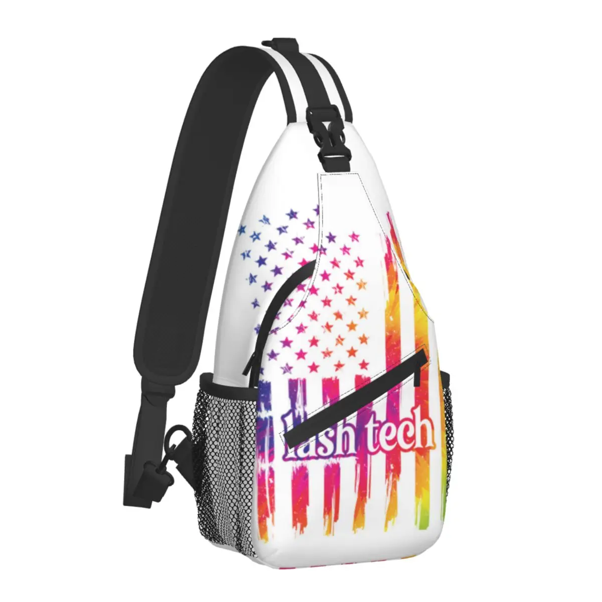 

Lashes Tech Beautician Chest Bags Male Make Up Trekking Shoulder Bag Cool Print Crossbody Bag High School Motorcycle Sling Bags