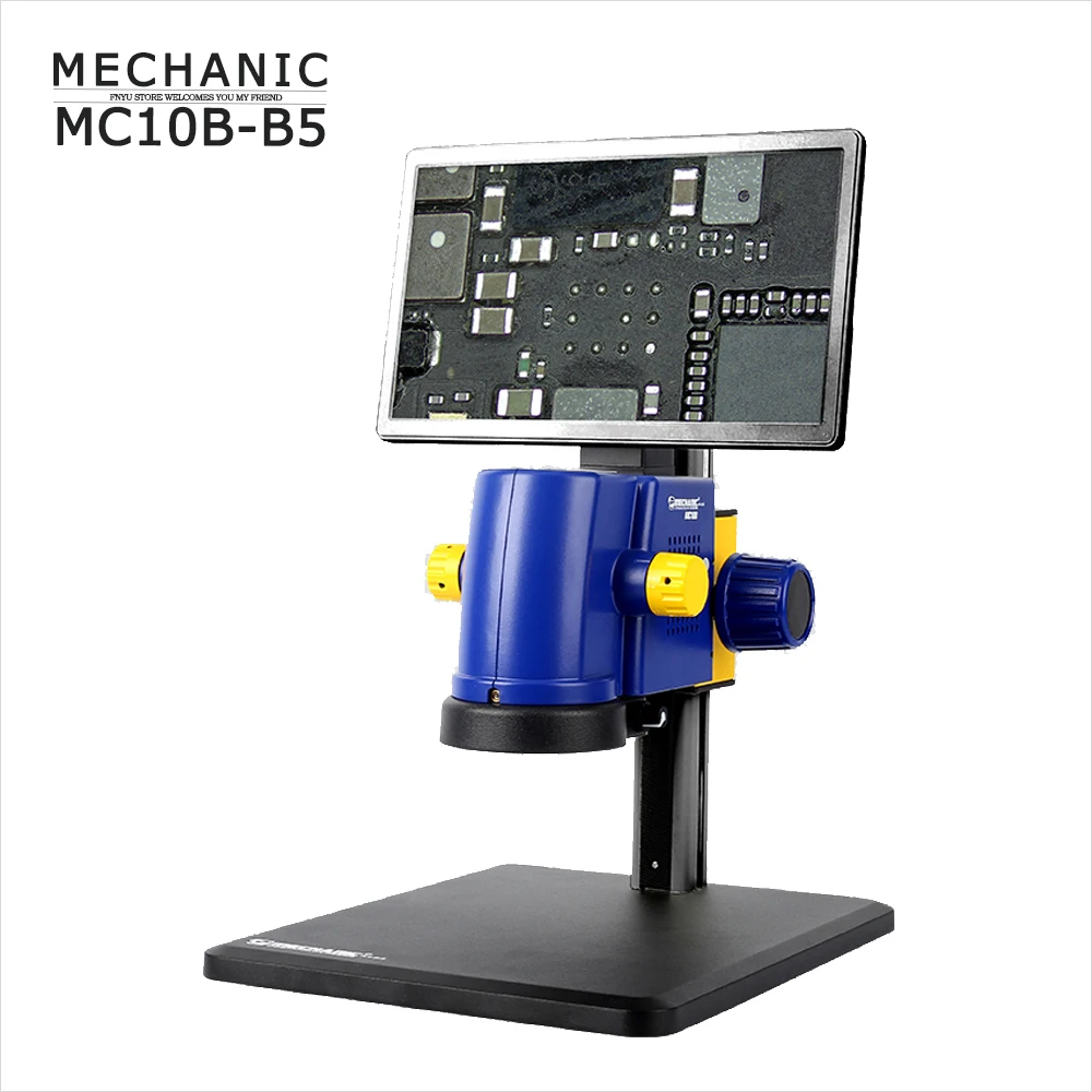 

Microscope MECHANIC MC10B-B5 Video All-In-One With Display Phone PCB Parts Assembly Video Detect Processing and Repair Platform