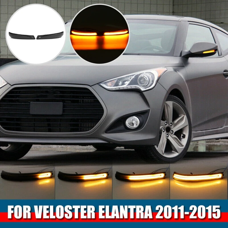 

LED Dynamic Side Rearview Mirror Turn Signal Light Indicator Lamp For Elantra / Avante Hyundai Veloster I30 2011-2015