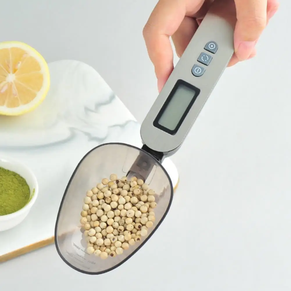 

Цифровая ложка-весы, портативный безмен с ЖК-дисплеем, для муки, кухни, Легкая очистка