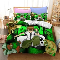 anime ben gwen duvet cover 10 cartoon bedding sets kids boys adult gifts bed set 23 pcs quilt comforter covers home textiles
