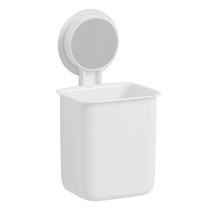 

Sundries Storage Rack Household Non-Marking Punch-Free Toothbrush Rack Wall-Mounted Bathroom Storage Cylinder Rack