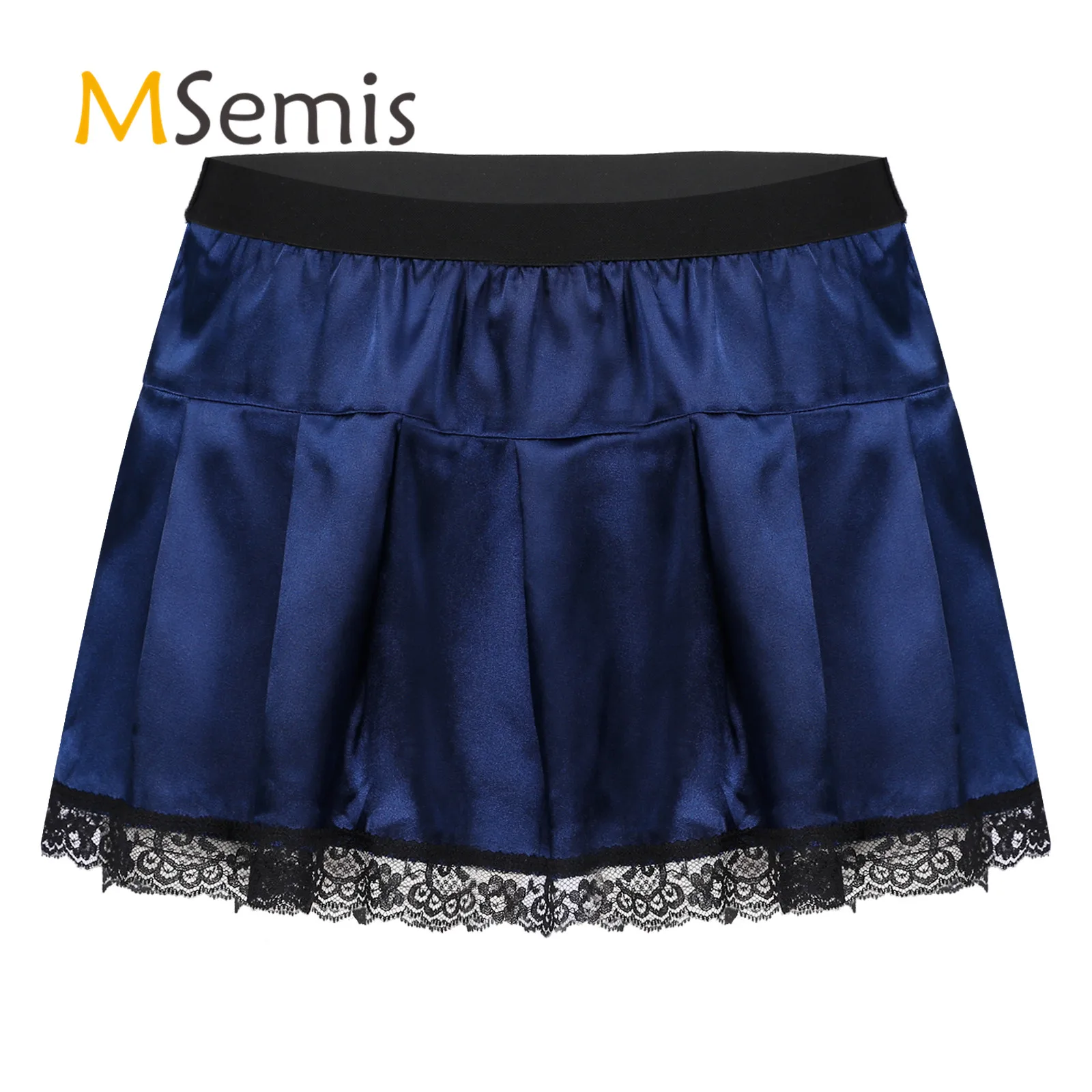 Мужское нижнее белье с кружевной отделкой плиссированная юбка костюм для