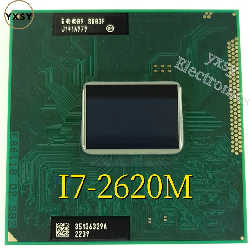 Процессор Intel Core i7 2620M для ноутбука центральный процессор двухъядерный SR03F разъем