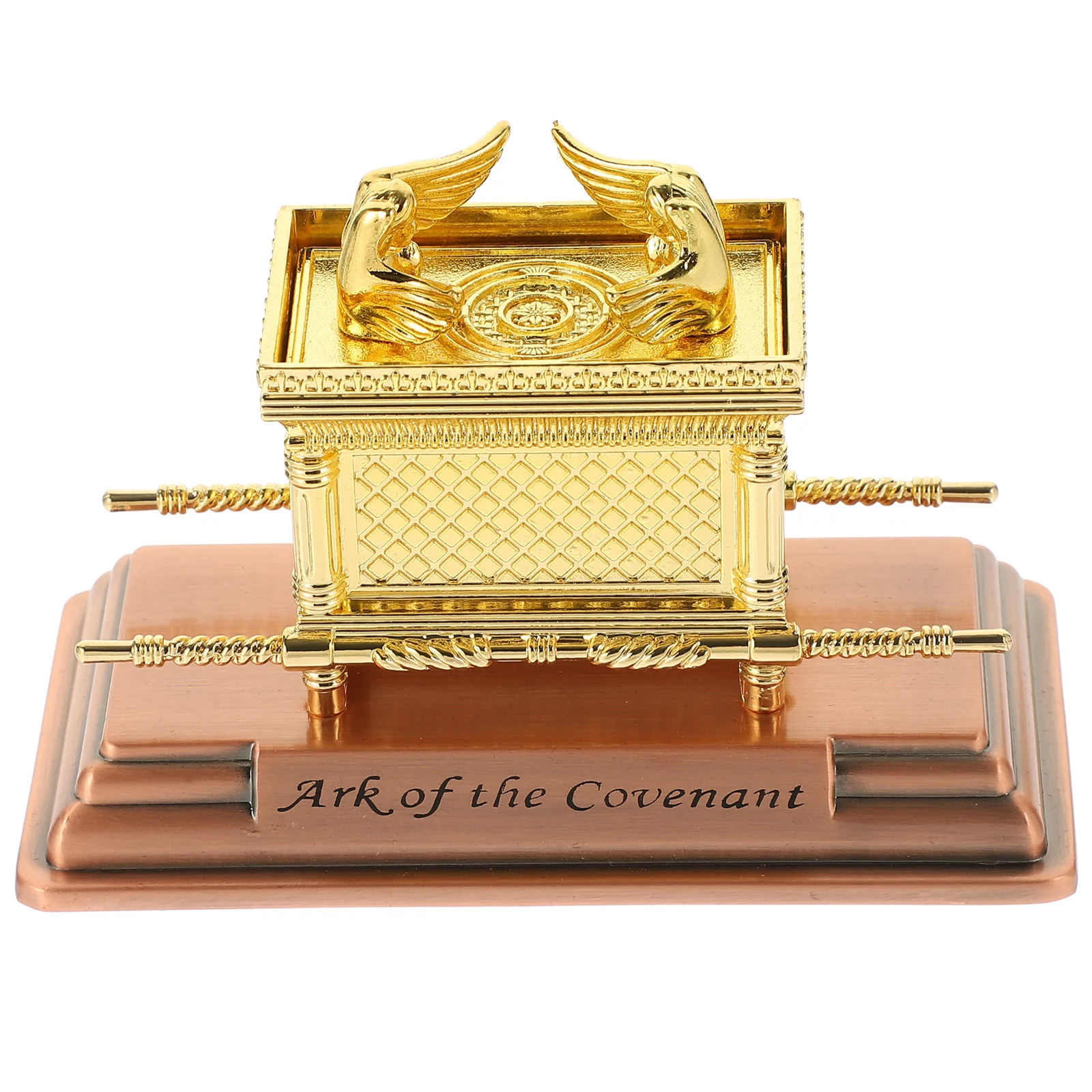 

Exquisite Religion Craft Model Household Zinc Alloy Ornament Church Ark of The Covenant Decor