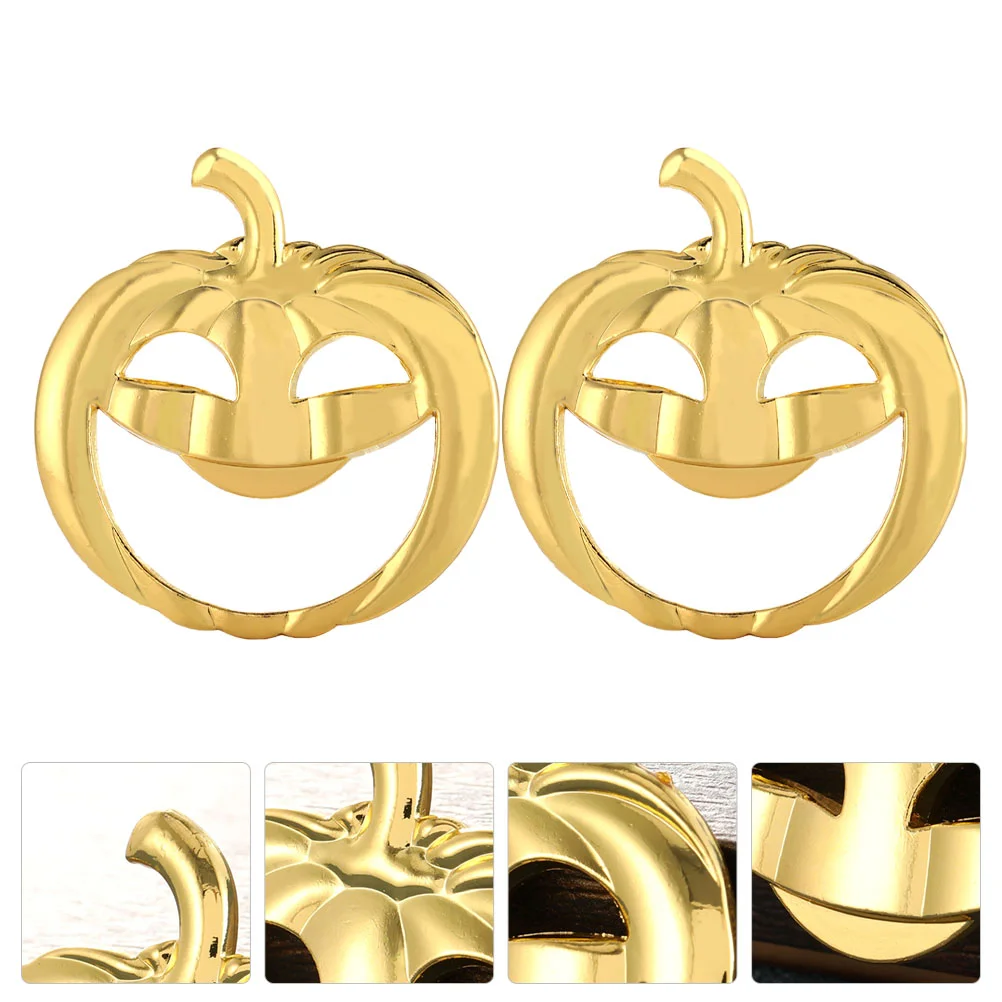 

2Pcs Pumpkin Shape Beer Opener Opening Tool for Home Restaurant (Golden)
