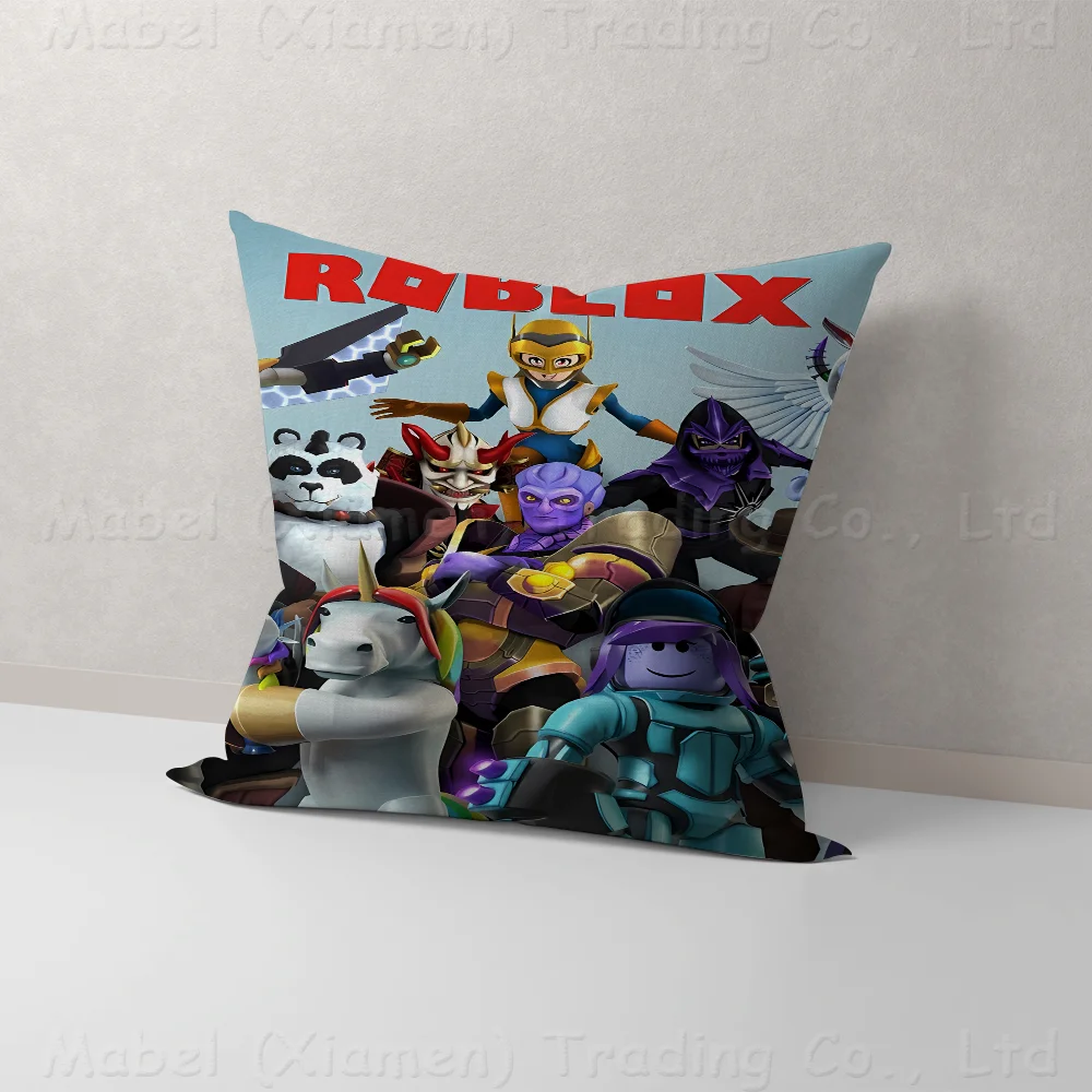 Sandbox Game DynaBlockses R_Robloxes Personalized Picture Text Home Decorative Pillows Household Gifts 45x45cm