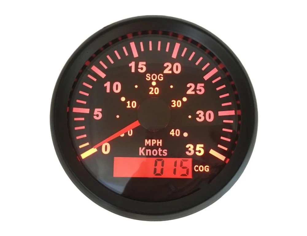 

LCD GPS Speedometers 85mm 0-40MPH Speed Odometers 9-32VDC with 8 Kinds Different Backlight Color
