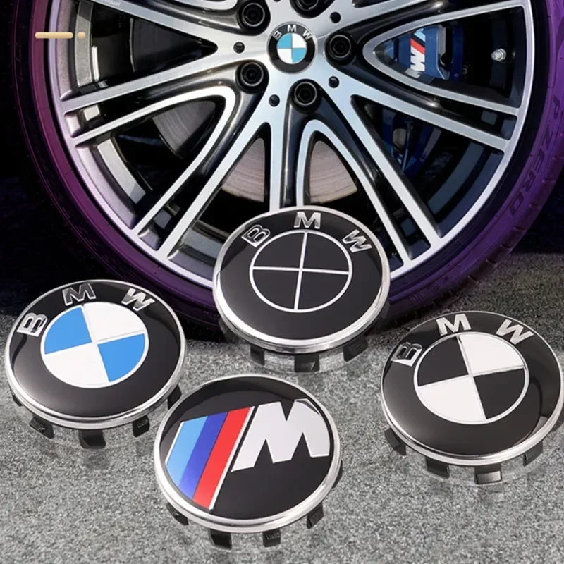 Фото Эмблема на капот для BMW, гоночный логотип в черно-белом цвете, 81 мм + задний значок 74 мм + накладка на ступицу колеса 68 мм + наклейка на руль 56 мм, 46 мм. №1