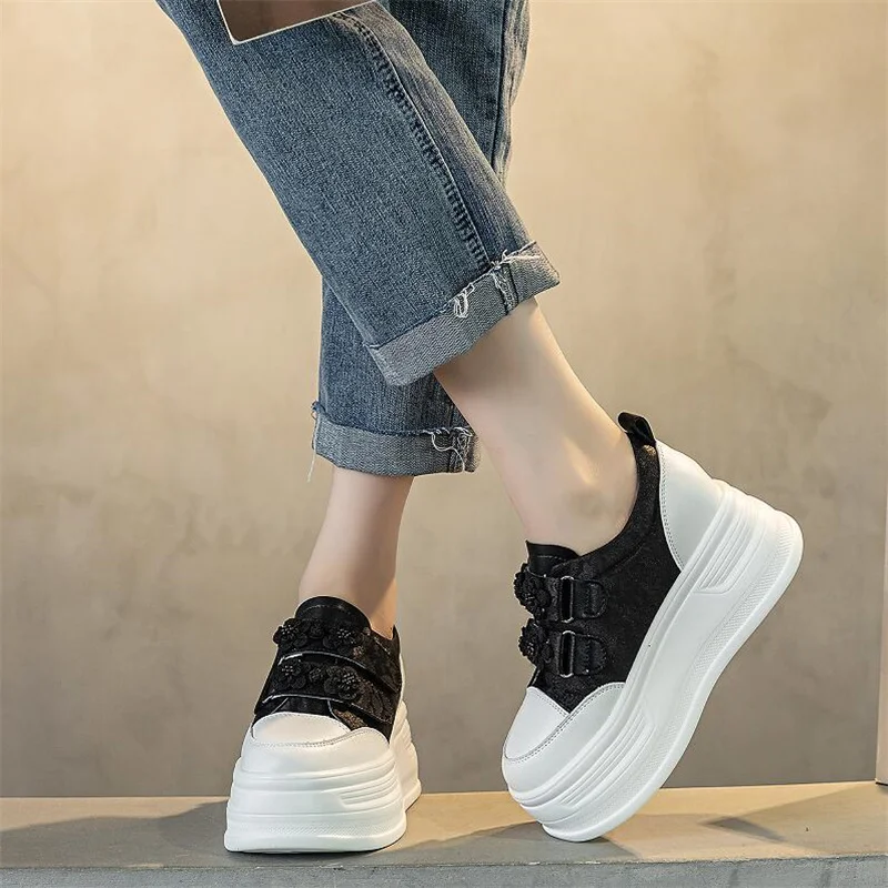 Шлепанцы женские на платформе 7 см повседневные сандалии танкетке летняя обувь