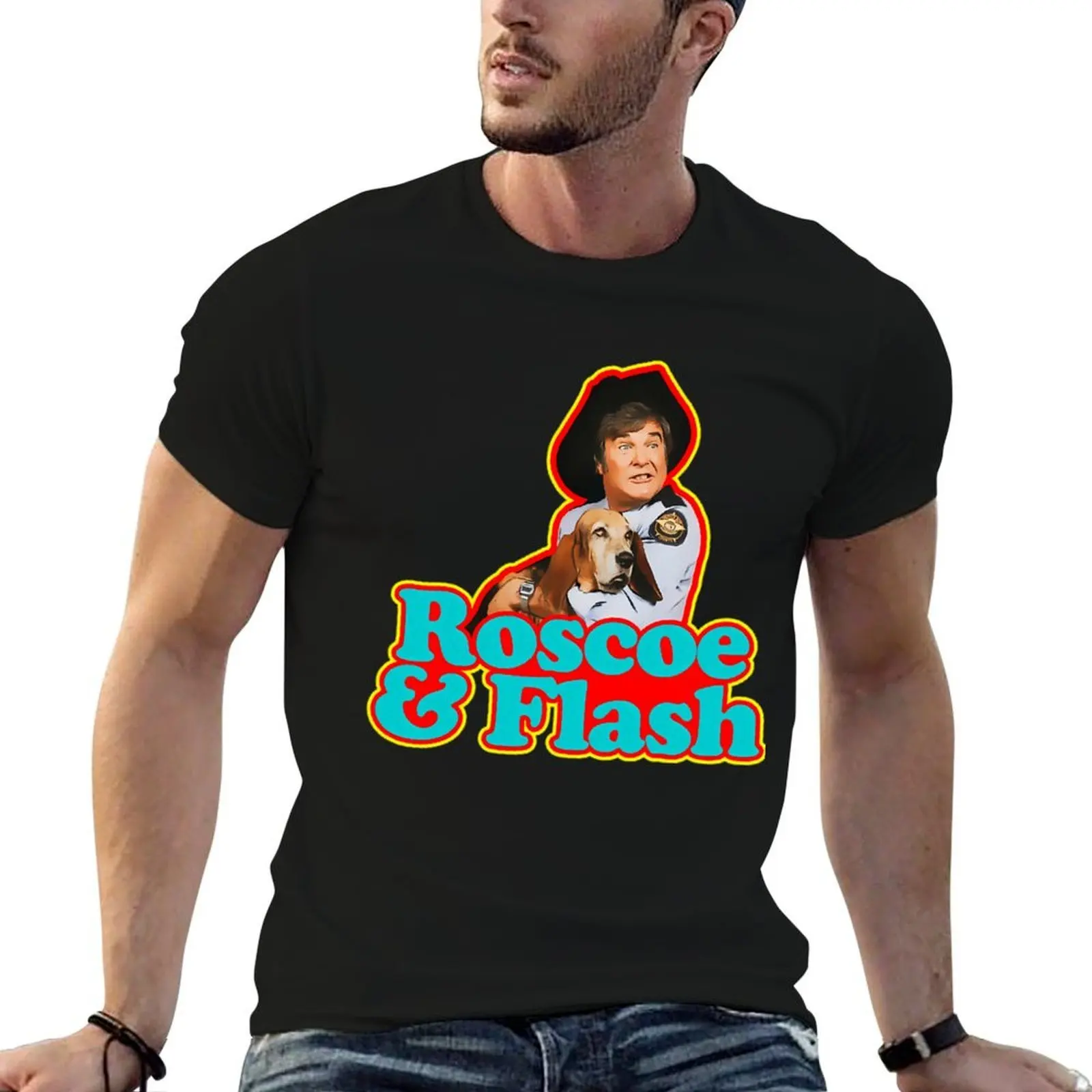 Фото Футболка Roscoe & Flash Shirt, мягкая легкая хлопковая футболка №1