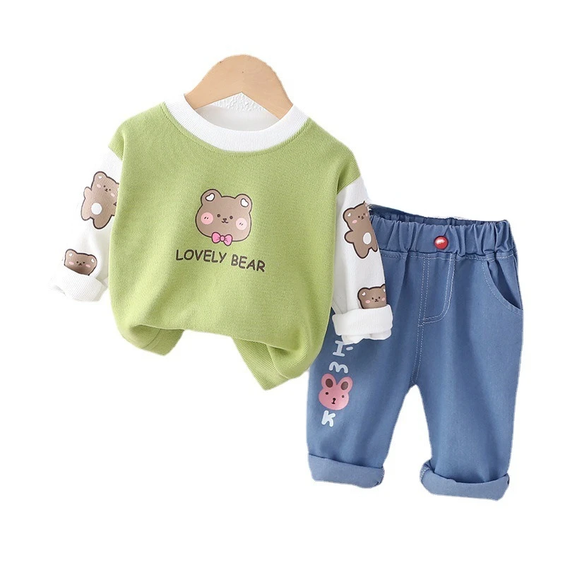 

New Spring Autumn Baby Girls Clothes Suit Children Fashion T-Shirt Pants 2Pcs/Sets Toddler Casual Costume Infant Kids Tracksuits