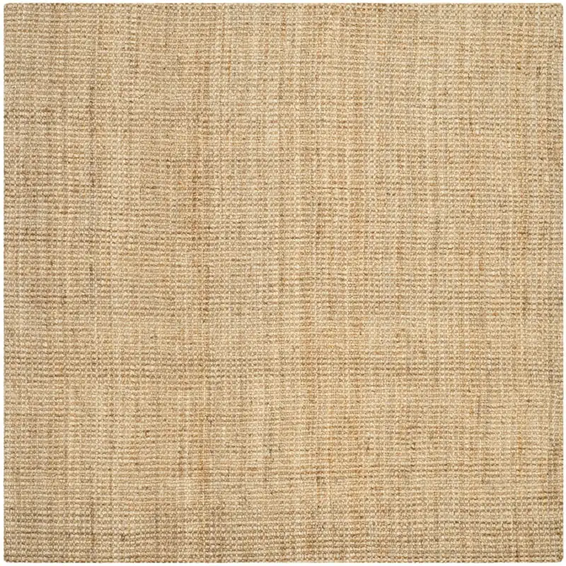 

Плетеный джутовый коврик из волокна Delmar, натуральный, квадратный 5 'x 5'