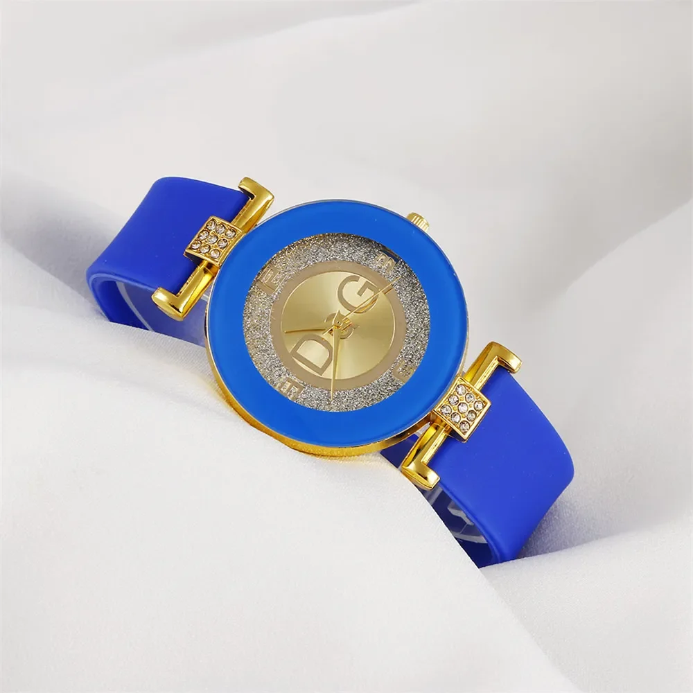 Black White Quartz Watches Women Minimalist Design Silicone Strap Wristwatch Big Dial Women's Fashion Creative Watch 2022