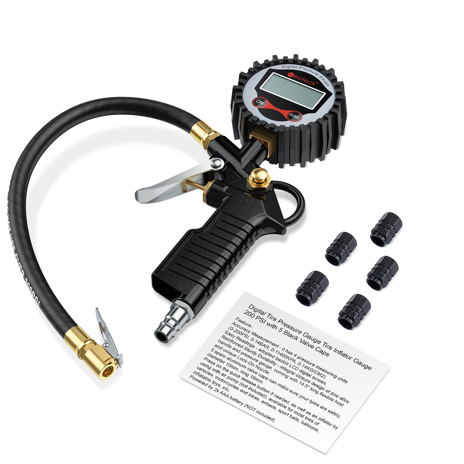 

Цифровой манометр Proster 200 PSI