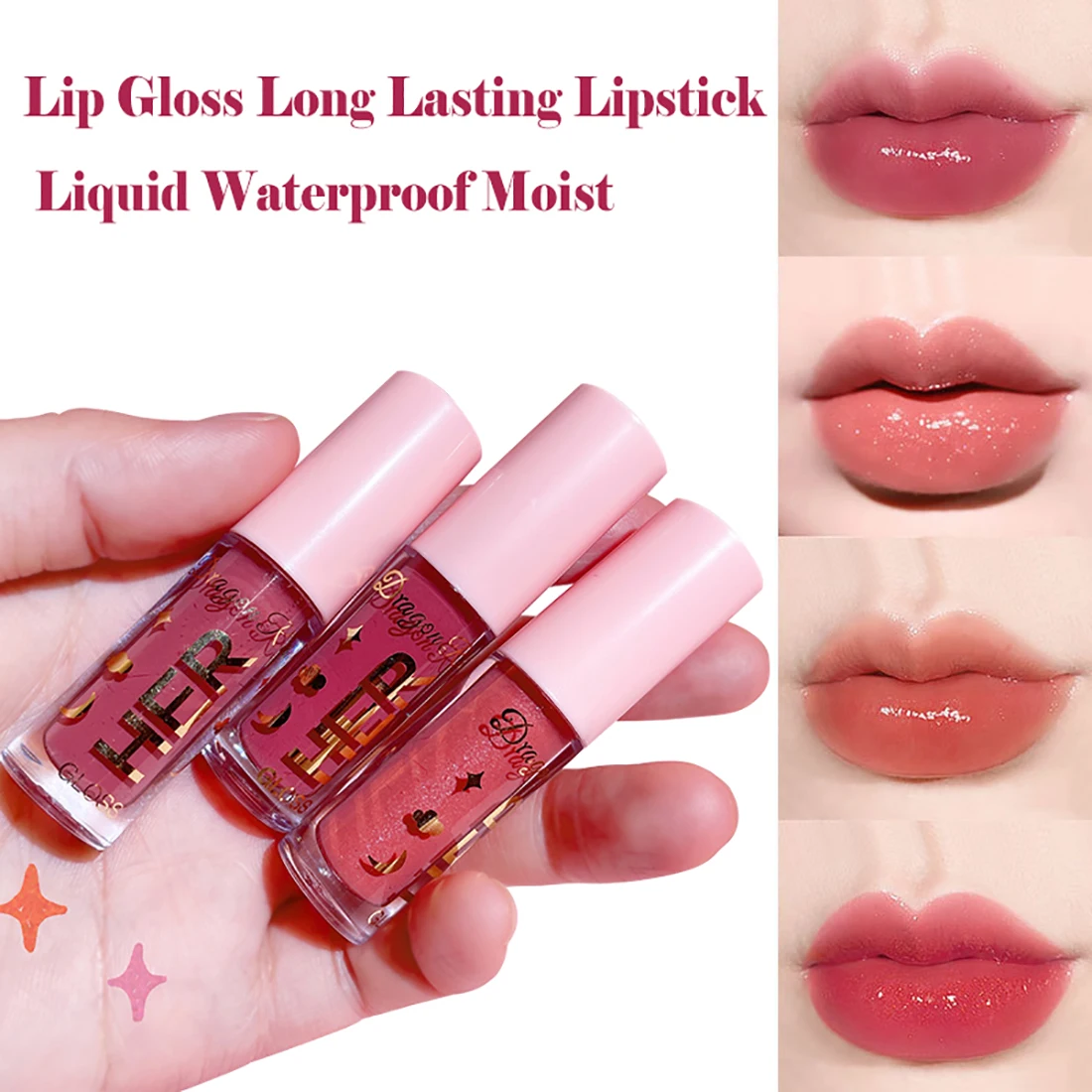 

Mirror Lipstick Moisturizing Sexy Lips Plumper Long Lasting Shiny Lip Gloss Lip Tint Makeup Jelly Lip Glaze Shimmer Cosmetics