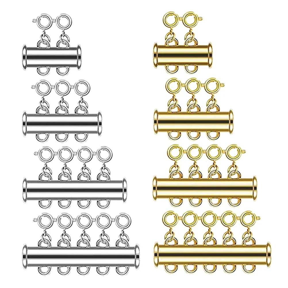

Clasp Necklace Clasps Jewelry Bracelet Layering Lobster Extender Converter Kettenverschluss Locking Layered Silber Separator