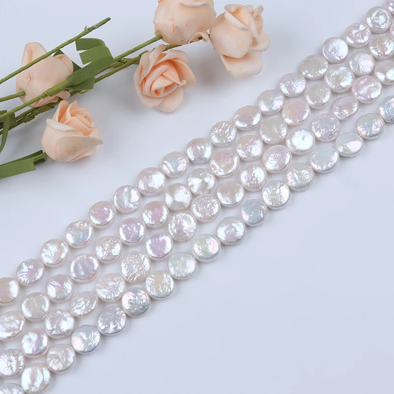 11-12 мм натуральный белый настоящий свободный пресноводный жемчуг для монет