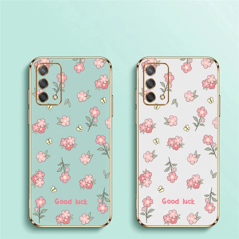 Силиконовый чехол с цветочным узором для OPPO A92 A91 A83 A77 A77S A76 A75 A79 A96 A94 A95 A93 2020