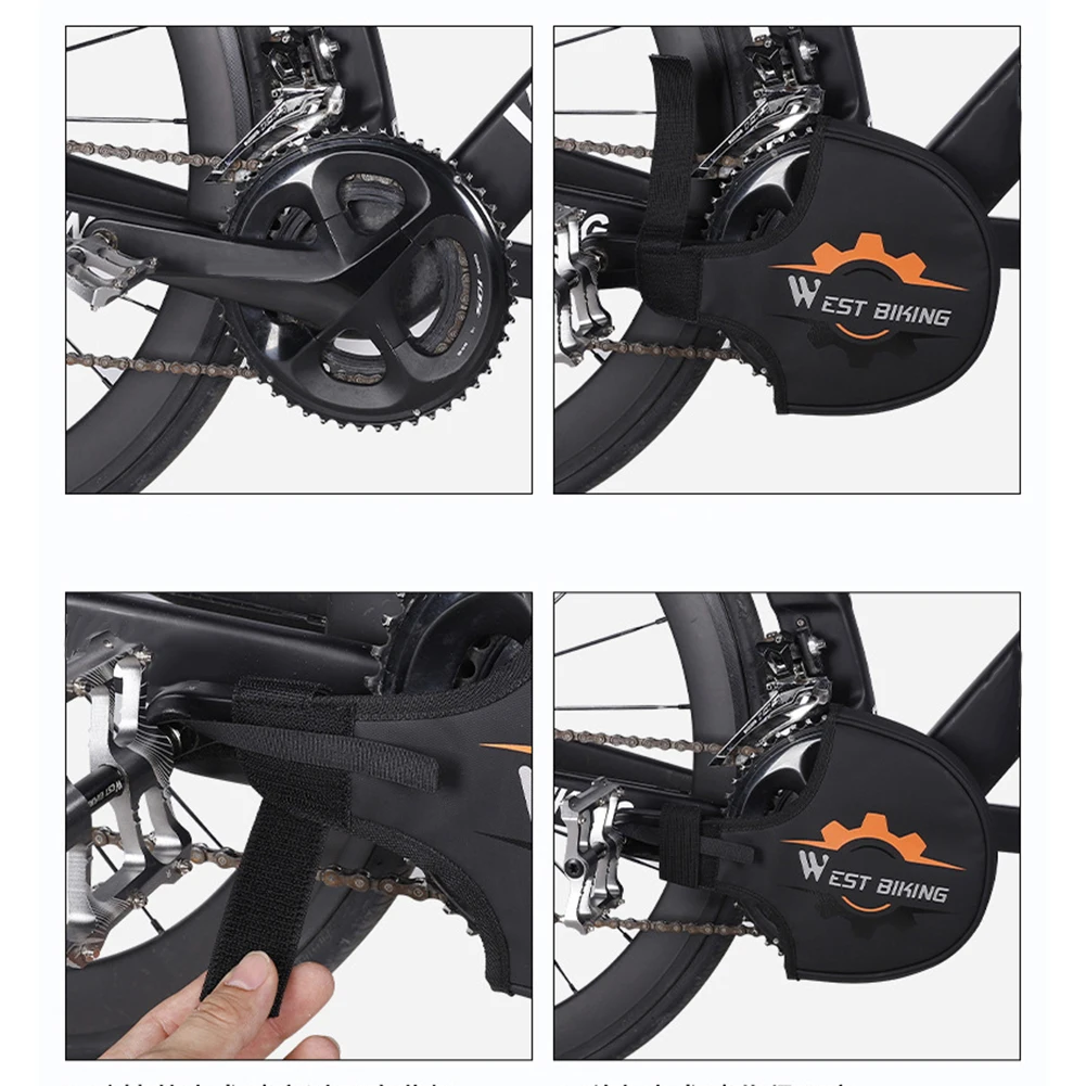 

New Bike Chainring Cover Chain Guards 240x200mm 39-56T Anti-scratch Bicycle Chainring Cover Crankset Guard Cover